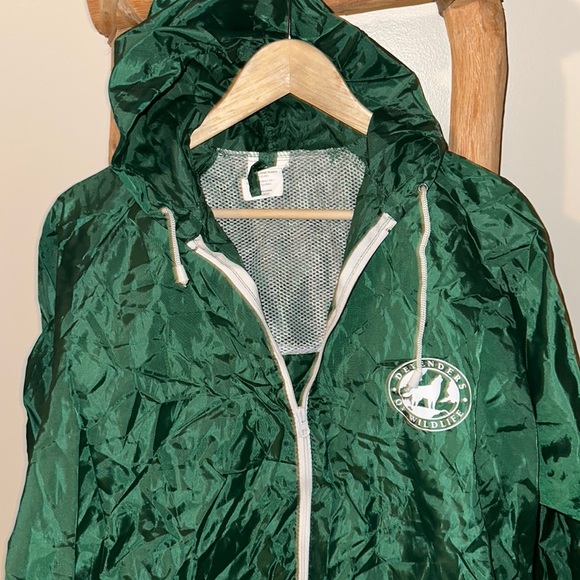 Vintage Other - Vintage Defenders of Wildlife Light Hooded Rain Jacket Zip up poncho